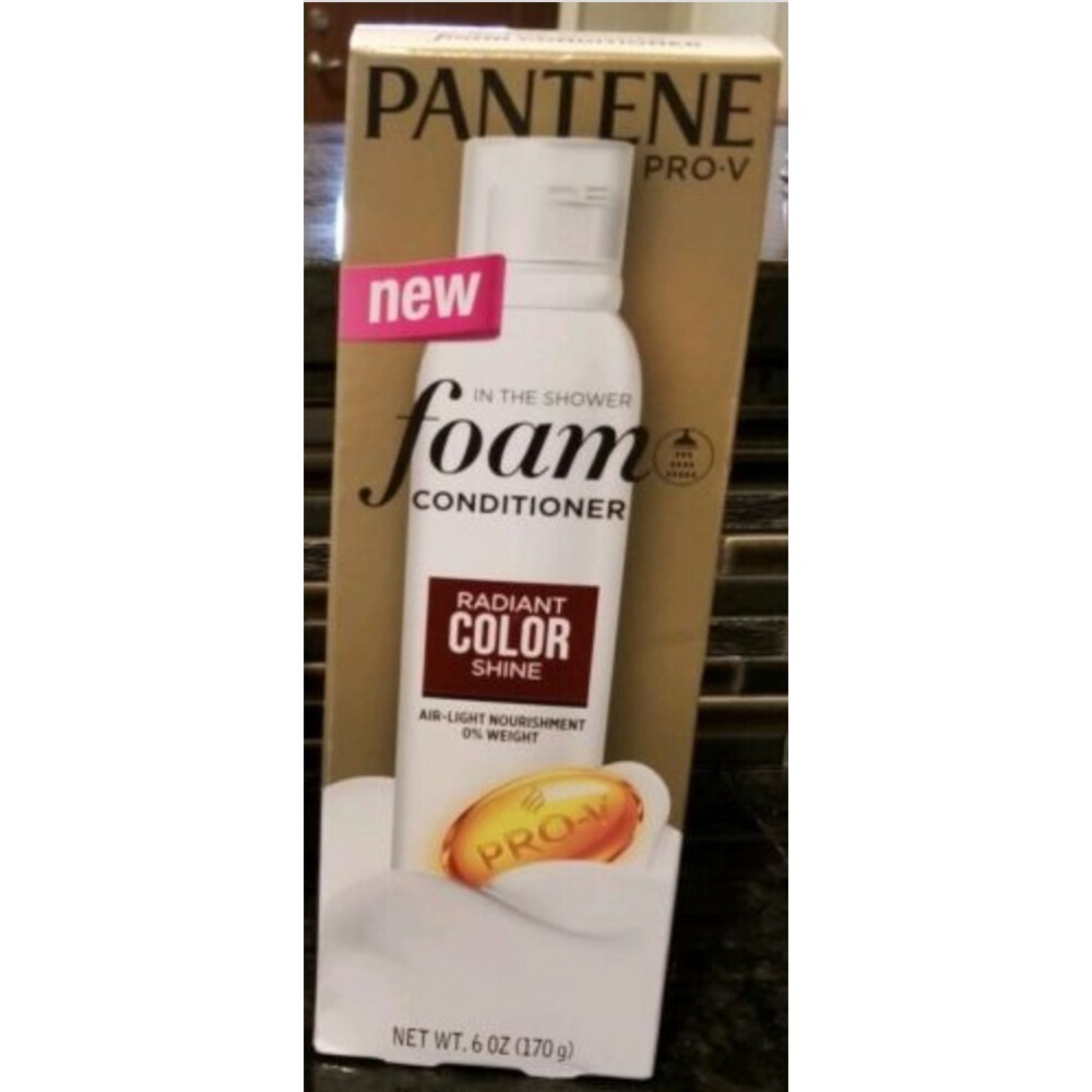 PANTENE Pro-V In the Shower Foam Conditioner Radiant Color Shine 6 OZ NEW IN BOX